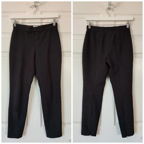 Halogen slim leg zip hem ankle pants charcoal gray sz 4P - Picture 2 of 14